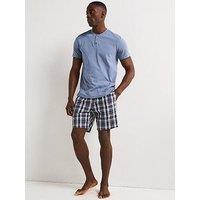 Very Man Cotton Rich Short Pyjama Set - Blue