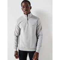 Tommy Hilfiger Essential Intechno 1/4 Zip Sweat - Grey
