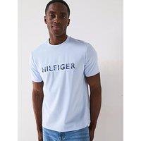 Tommy Hilfiger Embossed Summer Logo T-Shirt - Light Blue