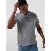 Calvin Klein Jeans Short Sleeve Hero Monologo T-Shirt 20S - Grey