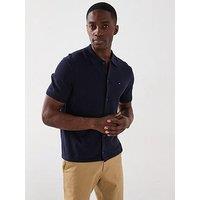 Tommy Hilfiger Essential Cotton Short Sleeve Shirt - Navy