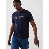 Tommy Hilfiger Large Centre Logo T-Shirt - Navy