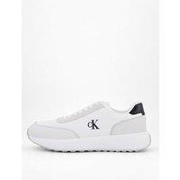 Calvin Klein Athleisure Nylon Mix Runner Trainers - White