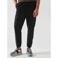 Calvin Klein Tech Slim Pull-On Trousers - Black