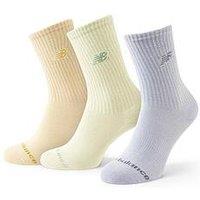 New Balance Unisex Embroidery Logo 3 Pack Midcalf Socks - Multi