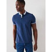 Tommy Hilfiger Contrast Collar Block Regular Fit Polo Shirt - Navy