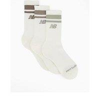 New Balance Unisex Everyday Stripe Midcalf Socks 3 Pack - Multi