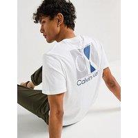 Calvin Klein 30S Back Print Logo T-Shirt - White