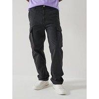 Tommy Jeans Otis Herringbone Cargo Casual Trousers - Black