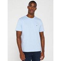 Tommy Hilfiger Regular Fit Essential Flag Logo T-Shirt - Light Blue