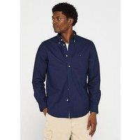 Tommy Hilfiger Solid Heritage Oxford Regular Fit Shirt - Navy
