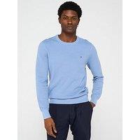 Tommy Hilfiger Essential Structure Crew Neck Knitted Jumper - Blue