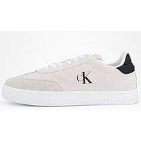 Calvin Klein Classic Suede Cupsole Trainers - Off White