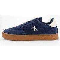 Calvin Klein Classic Suede Cupsole Trainers - Navy