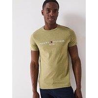 Tommy Hilfiger Linear Logo T-Shirt - Green