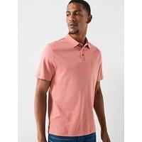 Calvin Klein Supima Cotton Small Chest Logo Polo Shirt - Light Pink