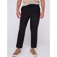 Calvin Klein Seersucker Pull On Trousers - Black