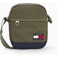 Tommy Jeans Essential Daily Reporter Crossbody Bag - Green