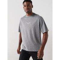 Calvin Klein Jeans Shirt Sleeve Relaxed Fit Graphic T-Shirt - Grey