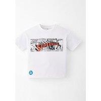 Superman Back Print Tee - White