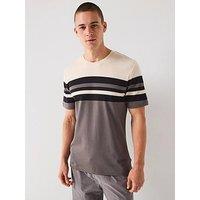 Very Man Pure Cotton Interlock Yarn Dye T-Shirt - Beige