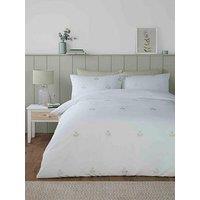 Serene Emily Embroidery Duvet Cover Set In Green