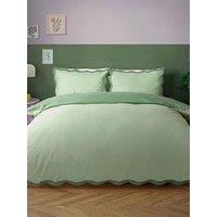 Heya Home Wiggle Green Duvet Set- Super King
