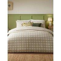 Furn Hartsford Check Duvet Set- Double