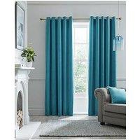 Laurence Llewelyn-Bowen Montrose Velvet Blackout Eyelet Curtains