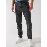 The Very Collection Premium Straight Tapered Jeans With Stretch - Black Wash
