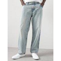 The Very Collection Premium 100% Cotton Loose Fit Jeans - Tint Blue