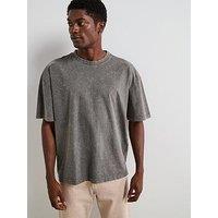 Very Man Acid Wash T-Shirt - Charcoal