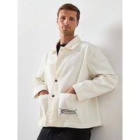 Very Man Canvas Chore Jacket - Beige