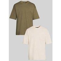 Very Man 2 Pack Heavyweight Relaxed Fit T-Shirt - Multi