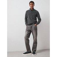 Very Man 100% Cotton Straight Fit Jeans - Black Vintage Wash
