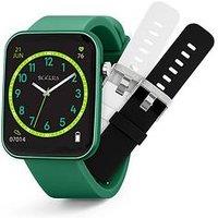 Tikkers Smart Series 13 Smart Watch And Green Silicone Strap Set