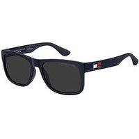 Tommy Hilfiger Logo Frame Square Sunglasses - Blue