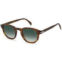 Eyewear By David Beckham Green Shaded Round Sunglasses