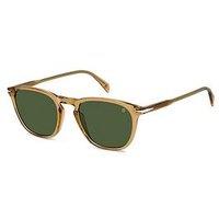 Eyewear By David Beckham Green Rectangular Sunglasses