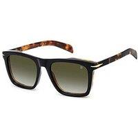 Eyewear By David Beckham Green Shaded Rectangular Sunglasses