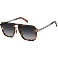 Eyewear By David Beckham Dark Grey Rectangular Sunglasses