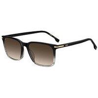 Boss Hugo Boss Gold Temple Rectangular Sunglasses