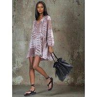 Religion Ruby Short Dress In Neutral Print