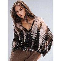 Religion Serene Top I Lurex Fabric With Frills - Grey