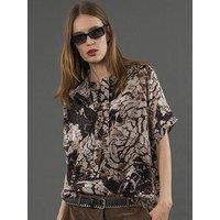 Religion Mystic Blouse In Animal Print