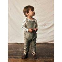 Lil Atelier Baby Boys Dino Embroidered Sweat Dungarees - Overland Trek