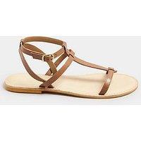 Long Tall Sally T Bar Leather Sandal
