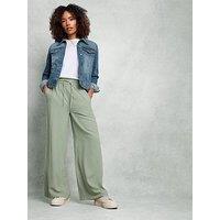 M&Co Acid Wash Wide Leg Trouser