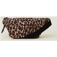 Accessorize Leopard Nylon Bum Bag - Leopard