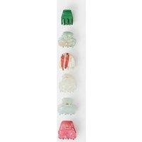 Accessorize 6 X Sophie Midi Claw Clip - Multi